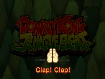 Donkey Kong Jungle Beat screen shot title